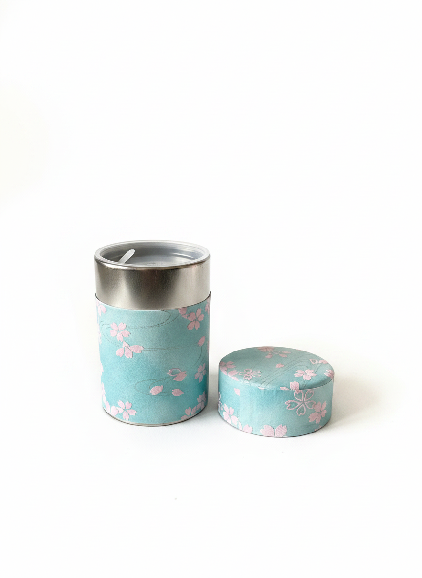 Matcha Canister- Sakura Blue