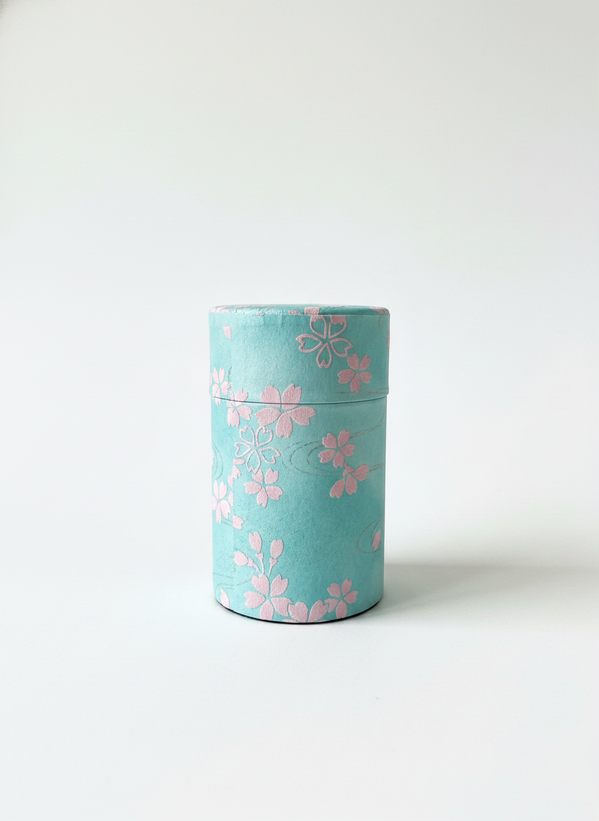 Matcha Canister- Sakura Blue
