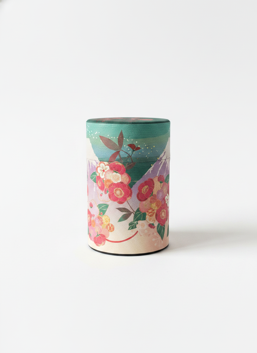 Matcha Canister- Fuji Blue