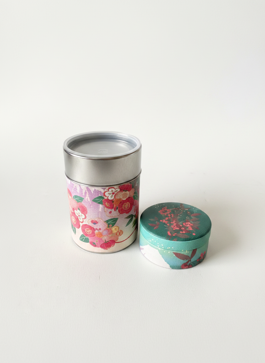 Matcha Canister- Fuji Blue
