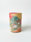 Matcha Canister- Fuji Orange